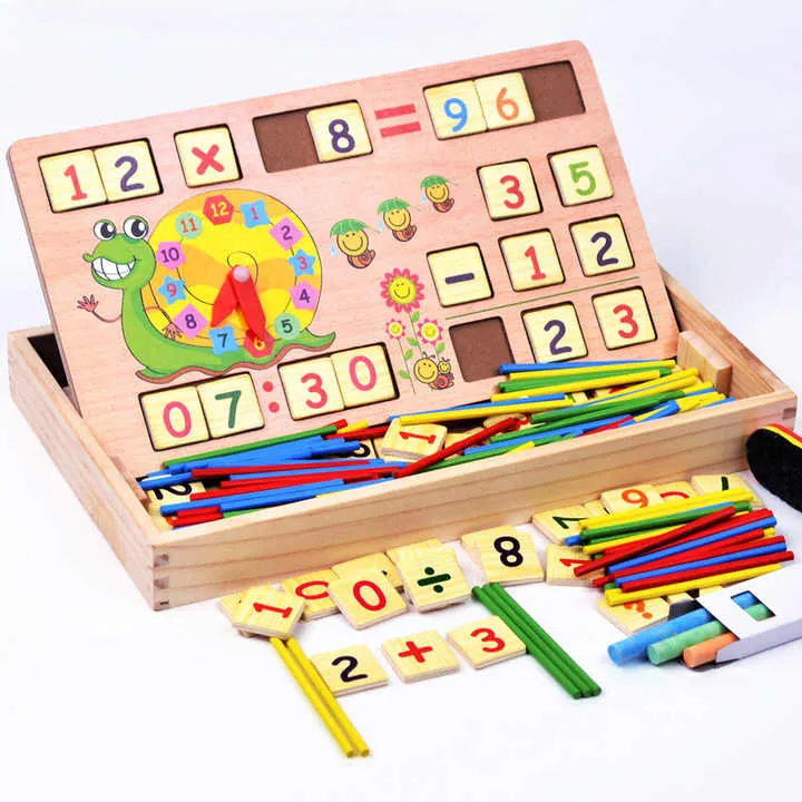لعبة ألغاز رقمية كرتونية للأطفال صندوق منبه بناء . Cartoon Digital Puzzle Game for Kids Building Alarm Box