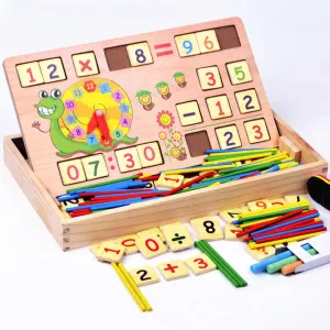لعبة ألغاز رقمية كرتونية للأطفال صندوق منبه بناء . Cartoon Digital Puzzle Game for Kids Building Alarm Box