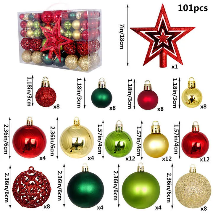 كرات الكريسماس البلاستيكية المقاومة للكسر ,Shatterproof Plastic Christmas Balls