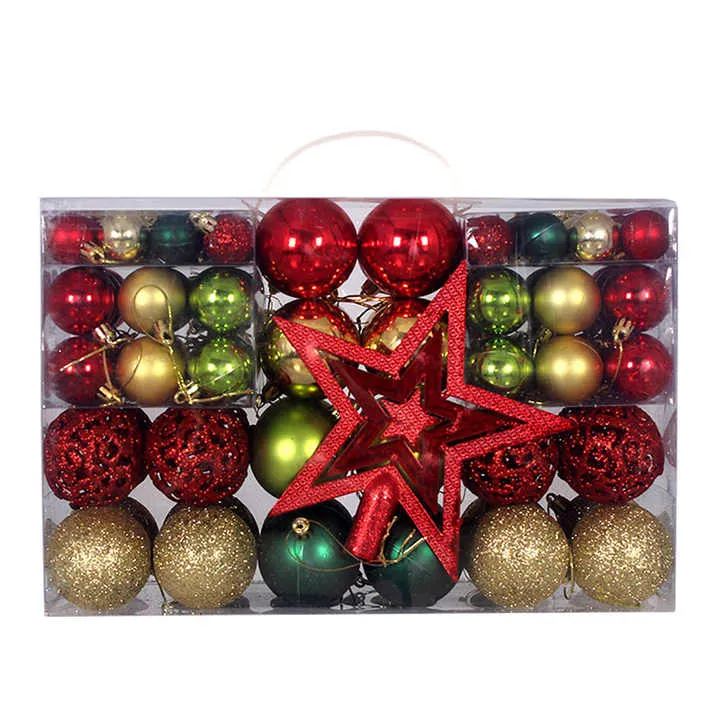 كرات الكريسماس البلاستيكية المقاومة للكسر ,Shatterproof Plastic Christmas Balls