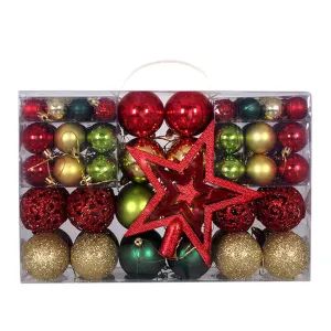 كرات الكريسماس البلاستيكية المقاومة للكسر ,Shatterproof Plastic Christmas Balls