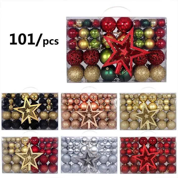 كرات الكريسماس البلاستيكية المقاومة للكسر ,Shatterproof Plastic Christmas Balls