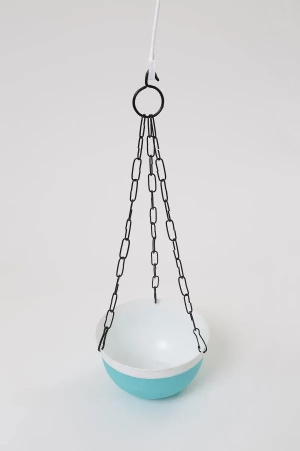 16 cm Double Color Hanging Pot (Turq)