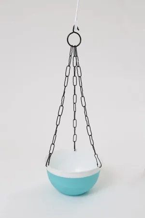 16 cm Double Color Hanging Pot (Turq)