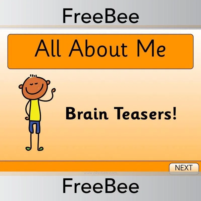 All About Me Brain Teasers