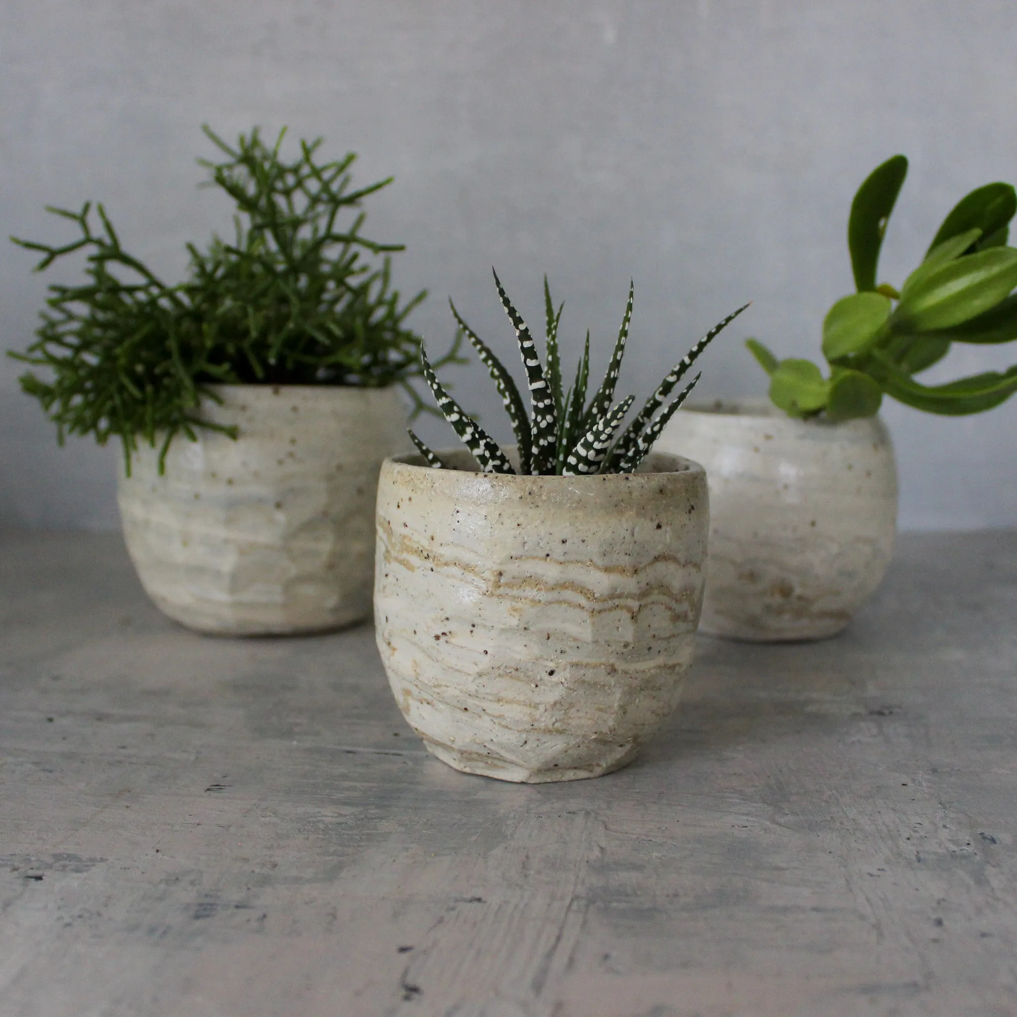 Ceramic Planters Marbled
