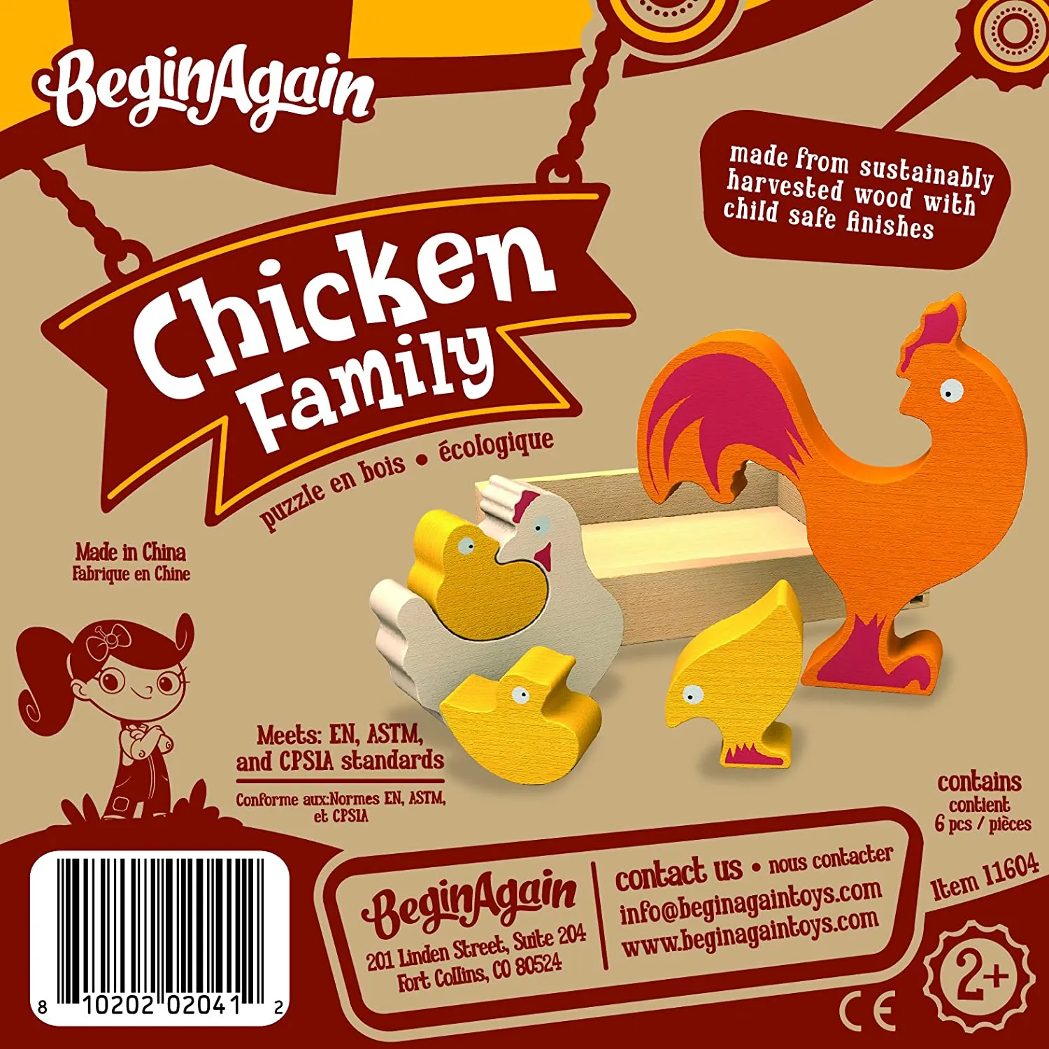 Chicken Family Puzzle by Begin Again