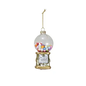 Glass Gumball Machine Ornament