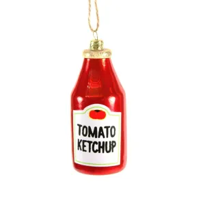Glass Ketchup Ornament