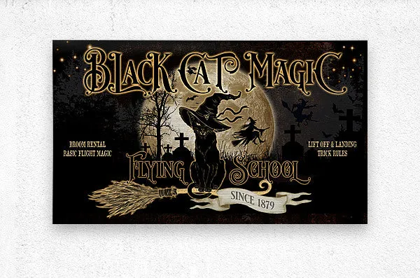 Halloween Wall Decor - Black Cat Magic - Hocus Pocus