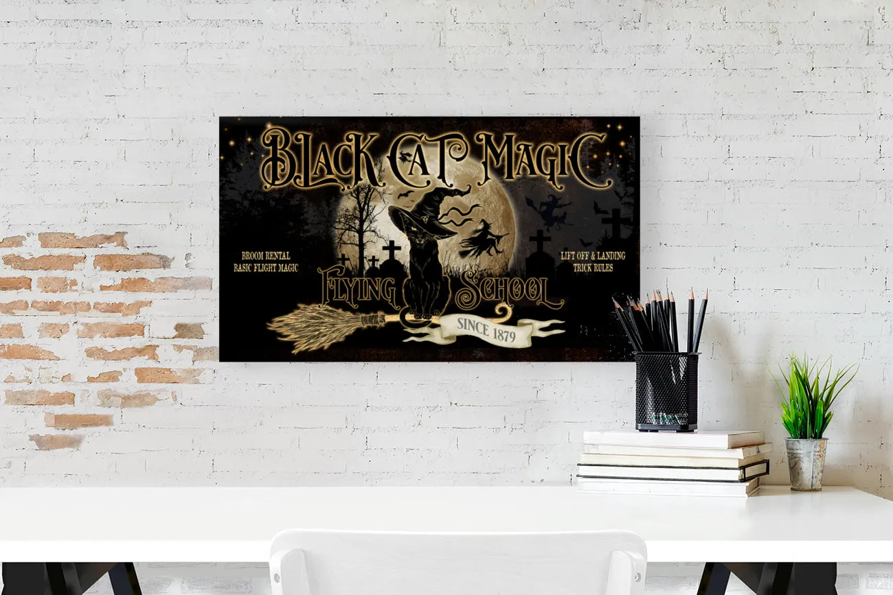 Halloween Wall Decor - Black Cat Magic - Hocus Pocus