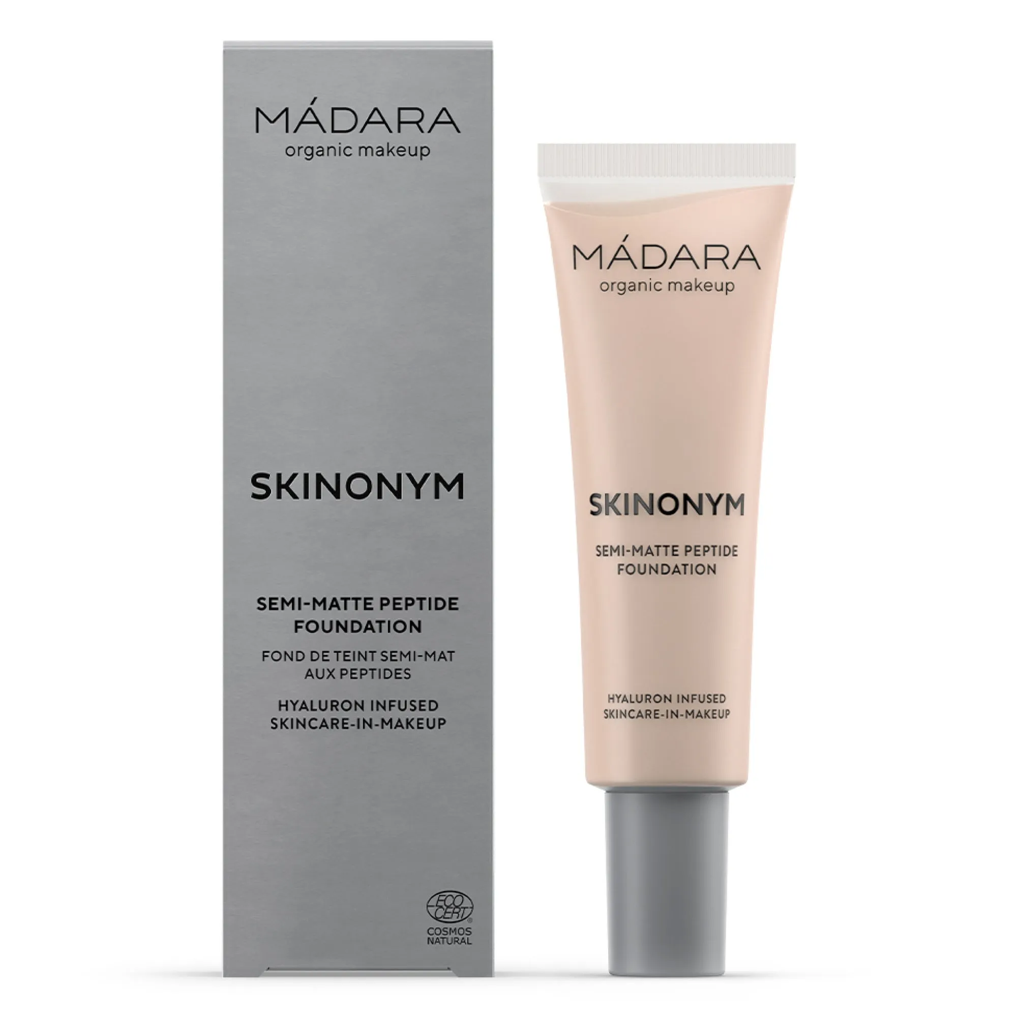 MADARA SKINONYM Semi-Matte Peptide Foundation, #20 IVORY 30ml