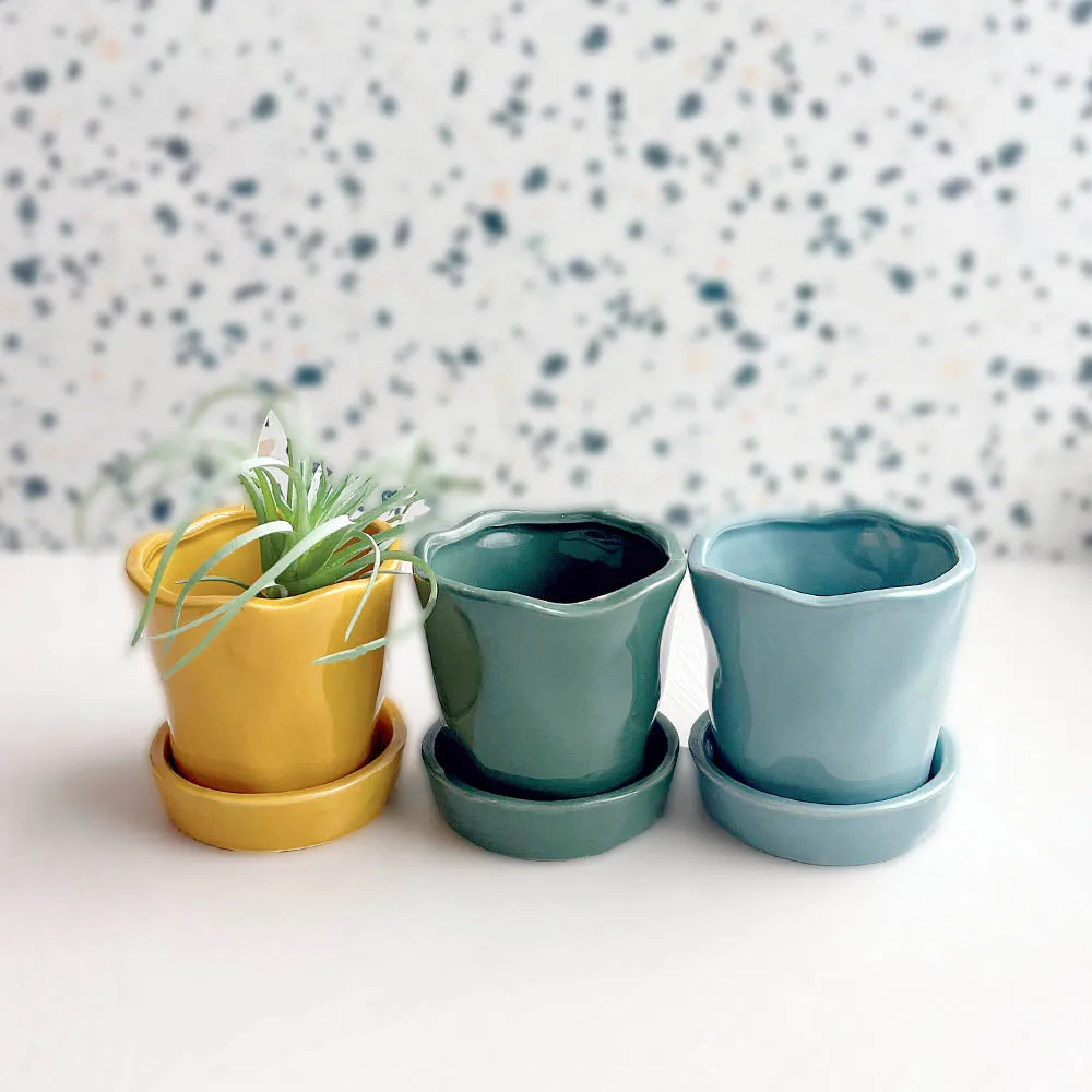 Mini Pot & Saucer by Danica