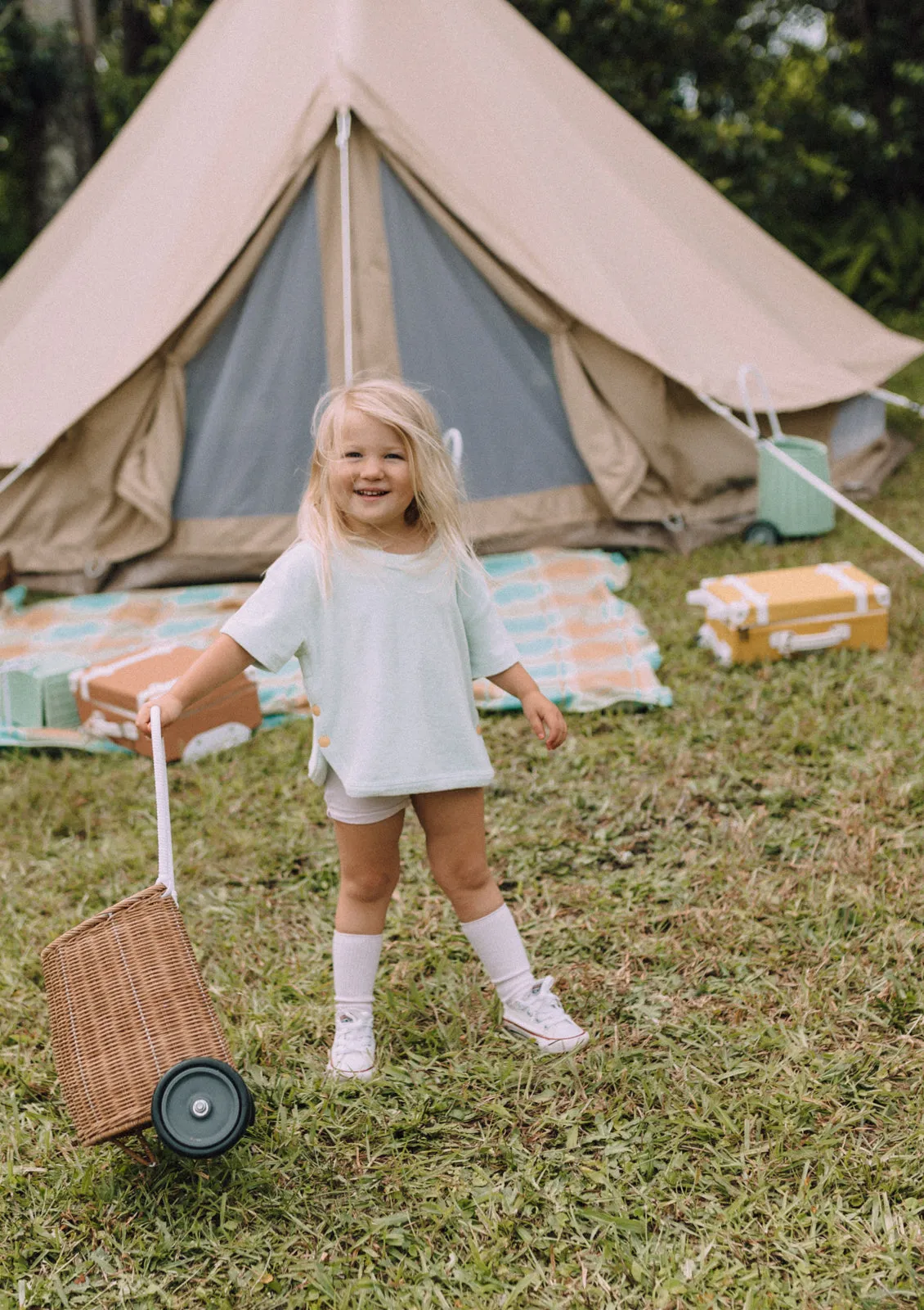 Olli Ella Rattan Luggy Basket - Natural