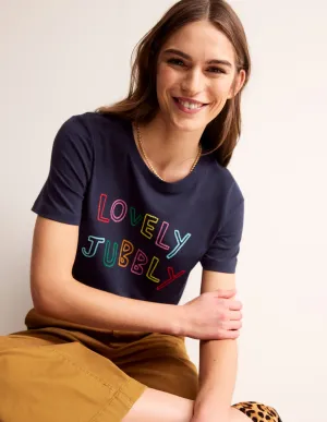 Rosa Embroidered T-Shirt-Lovely Jubbly