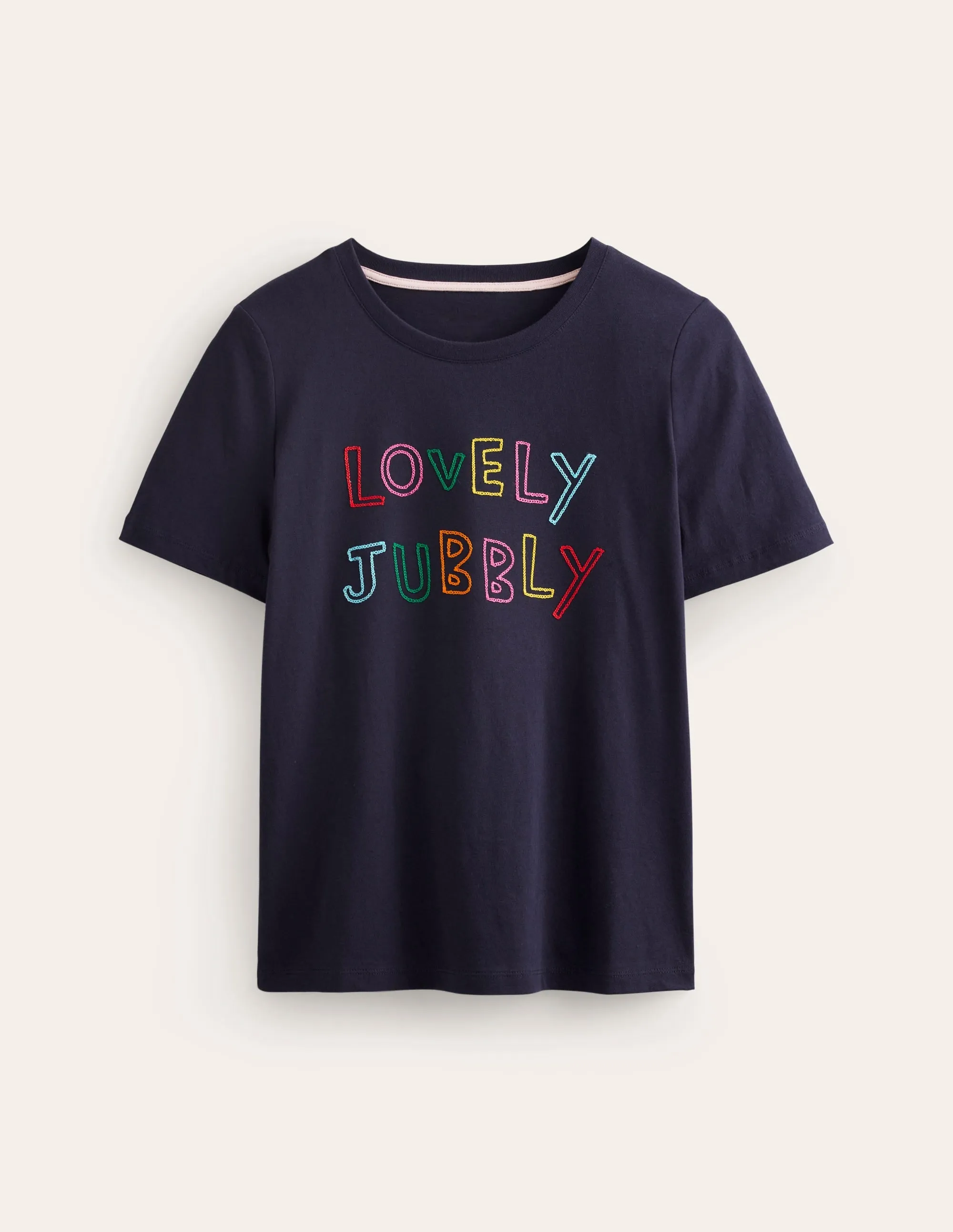 Rosa Embroidered T-Shirt-Lovely Jubbly