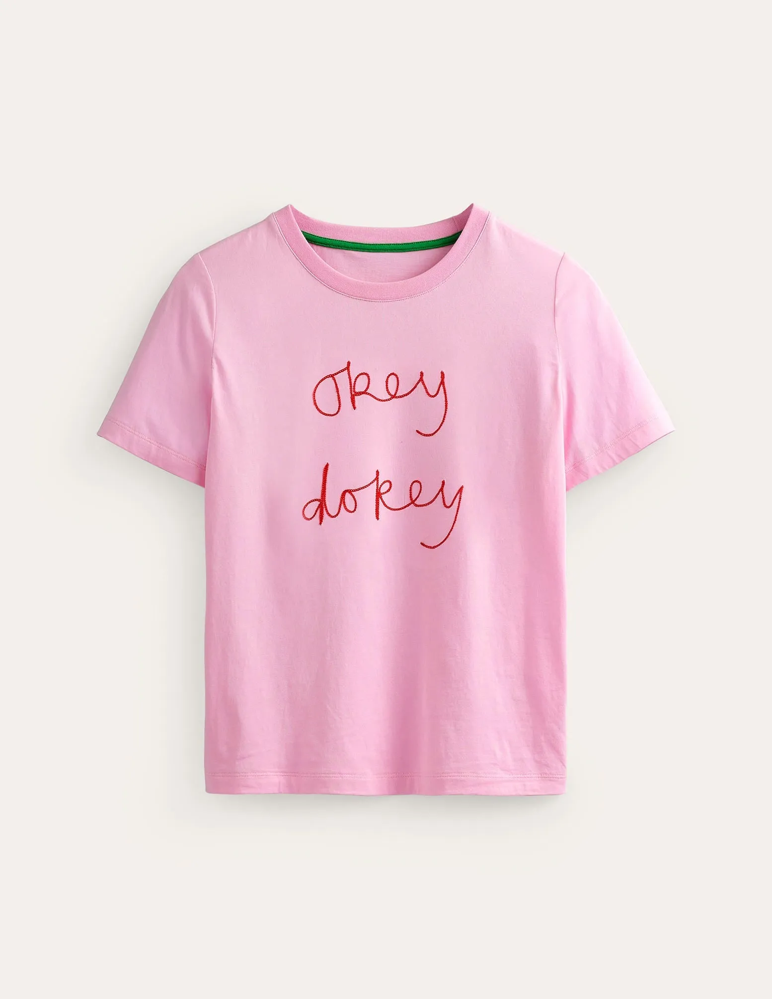 Rosa Embroidered T-Shirt-Sweet Lilac, Okey Dokey