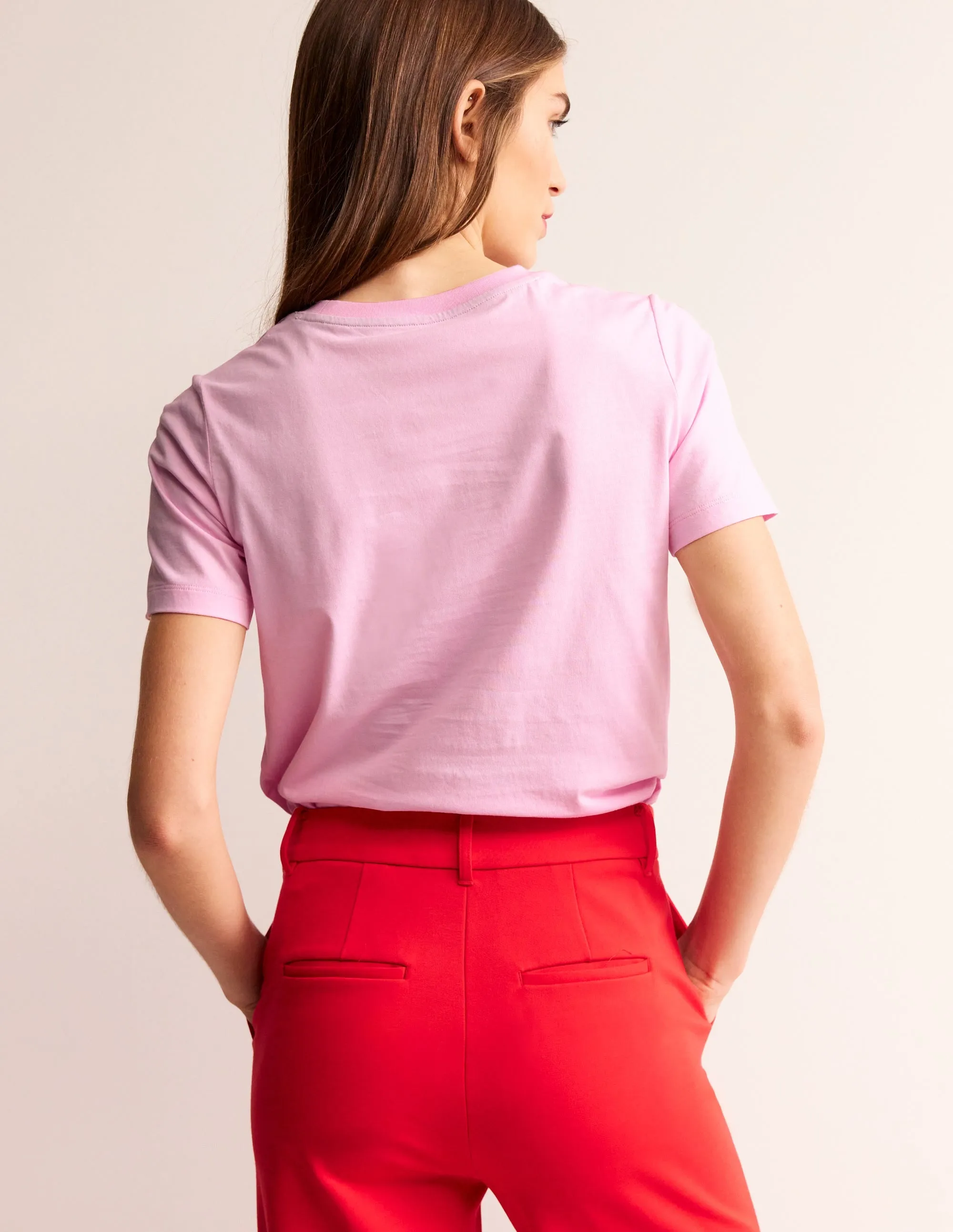 Rosa Embroidered T-Shirt-Sweet Lilac, Okey Dokey