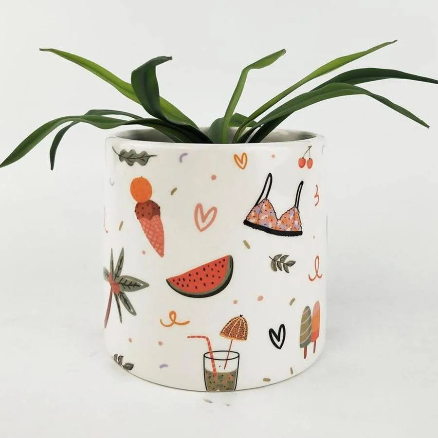 Summer Fun Planter - Small (12.5cm)