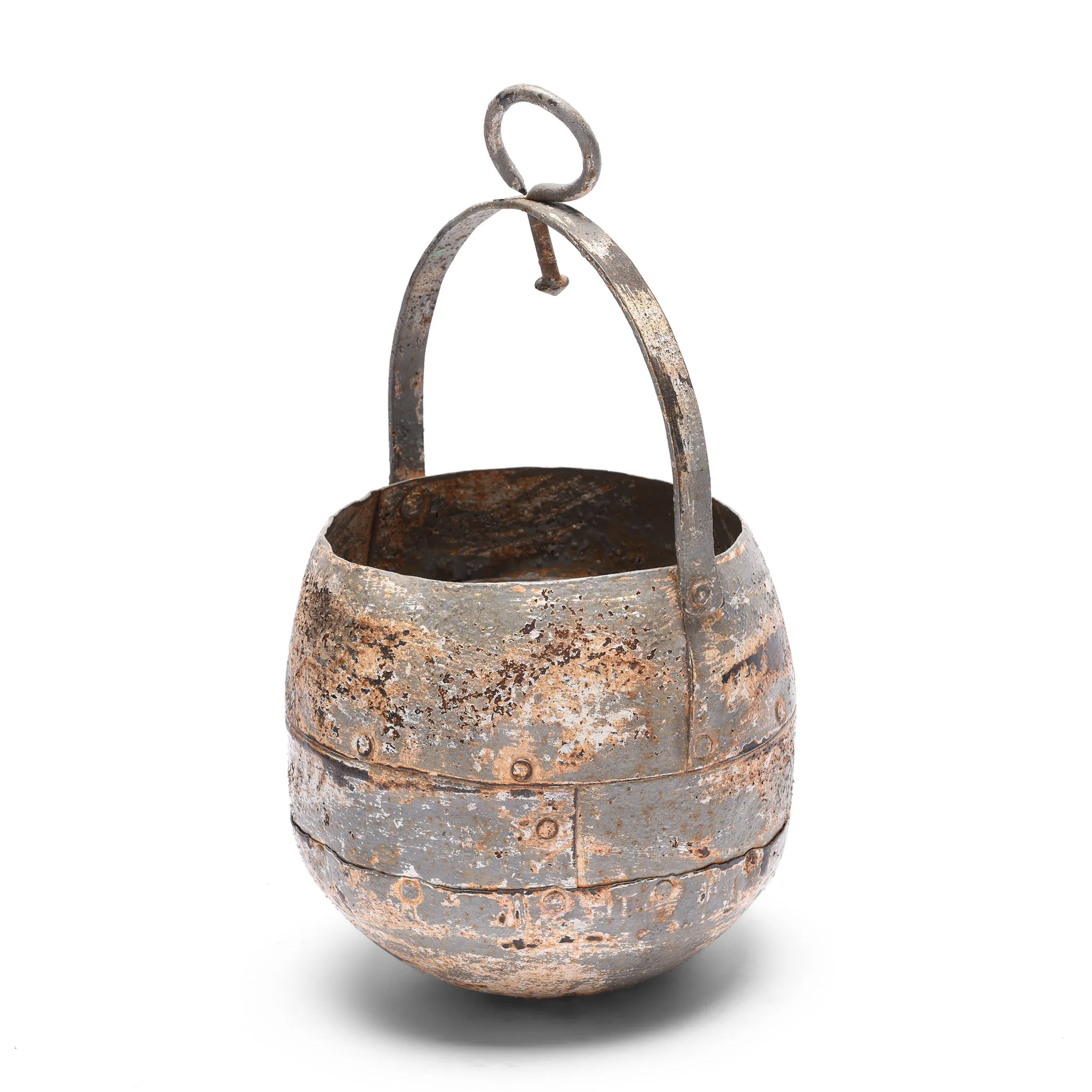 Vintage Well Buckets From Rajasthan For Hanging Planter
